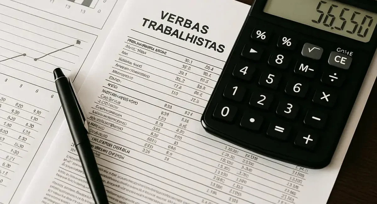 Cálculo de verbas rescisórias e verbas trabalhistas​.
